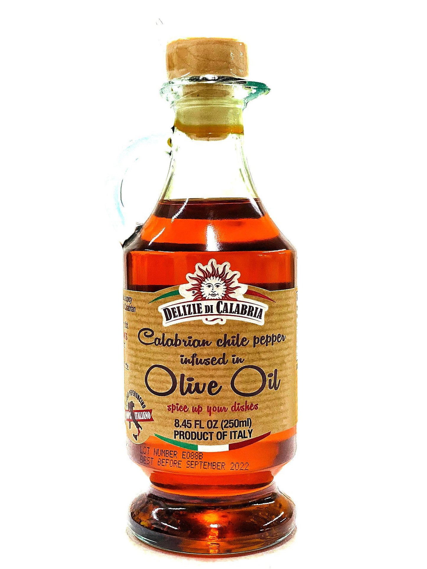Delizie di Calabria Calabrian Chile Pepper Infused Olive Oil, 8.45 fl oz