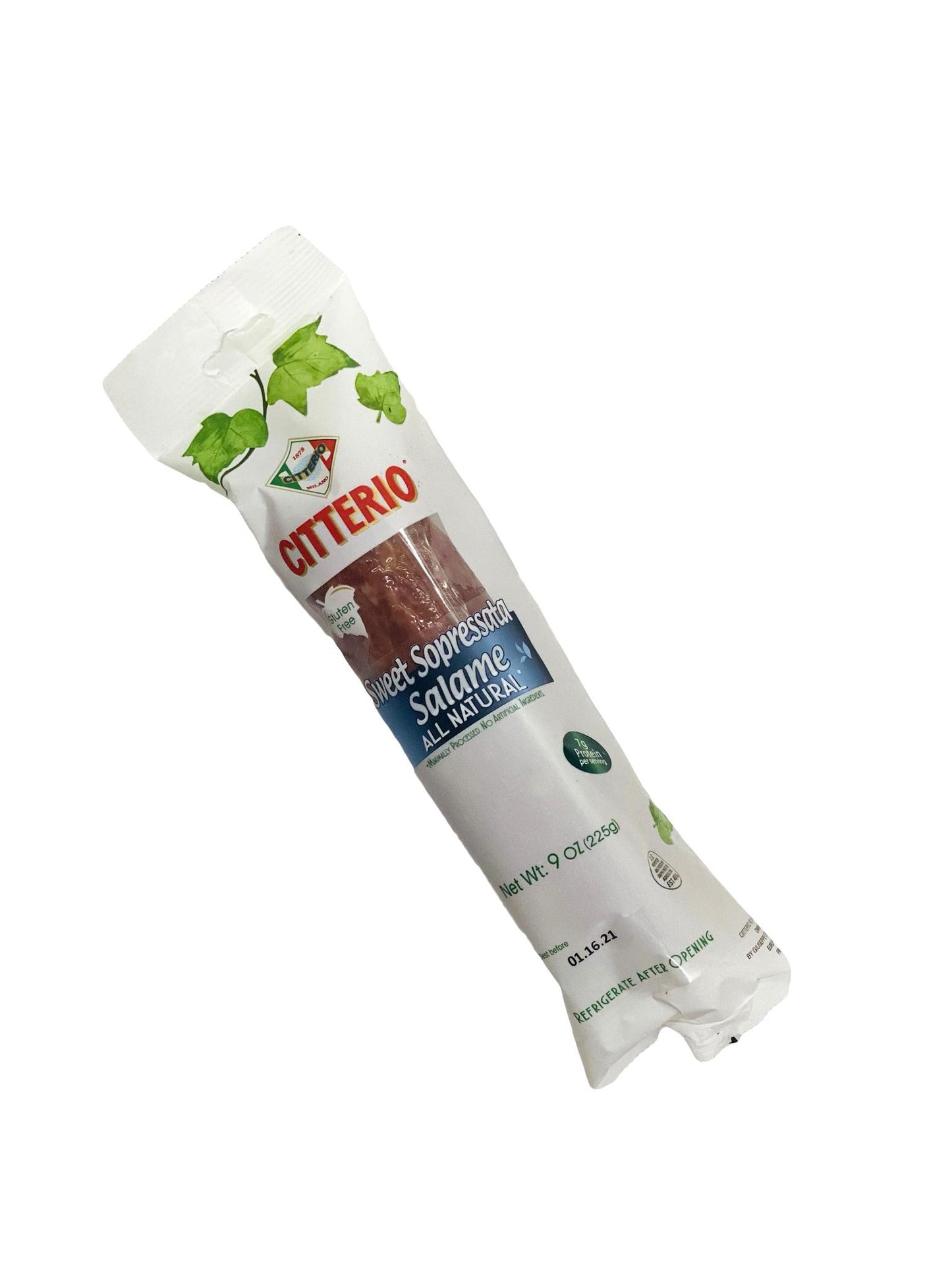 Citterio Sweet Sopressata Salami, 9 oz