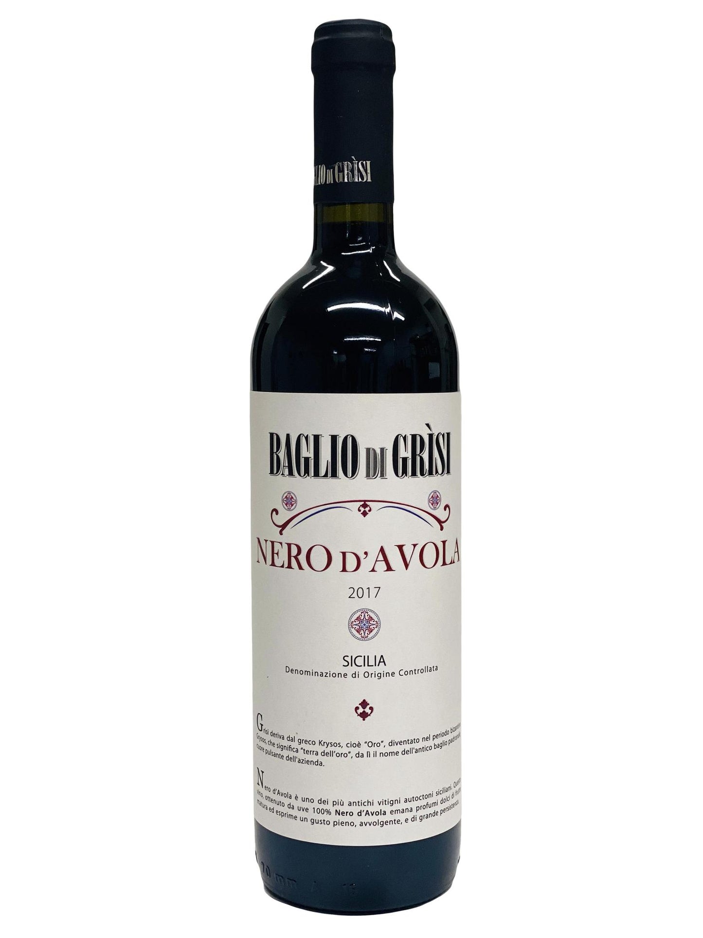Baglio Di Grisi Nero D' Avola 2017, 750mL