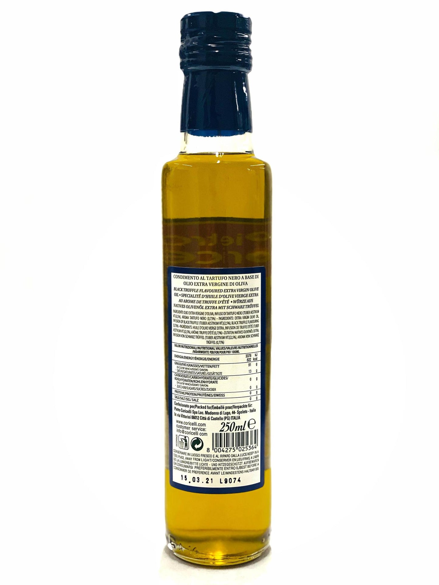 Pietro Coricelli Black Truffle Extra Virgin Olive Oil, 8.4 fl oz