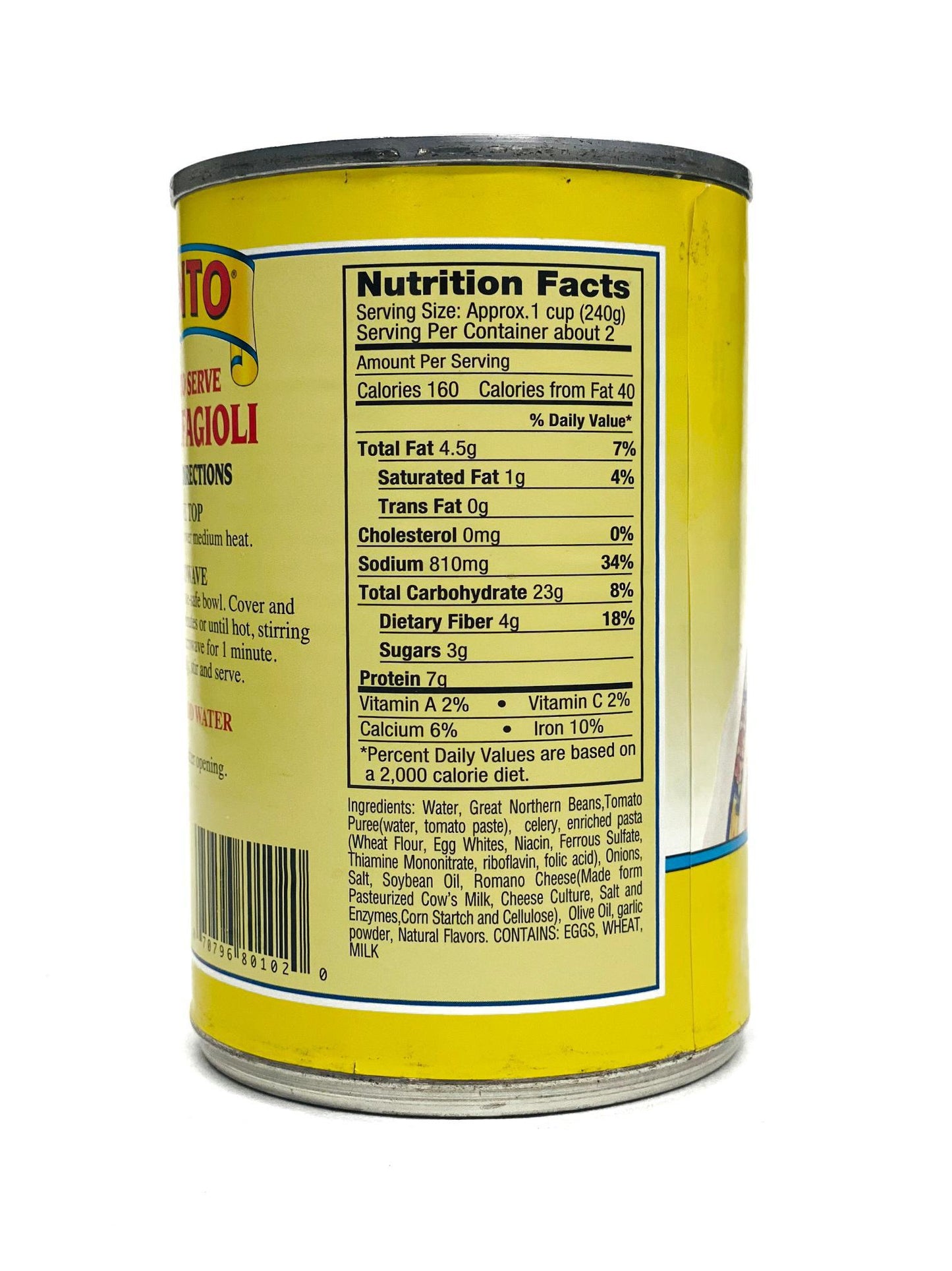 Cento Macaroni & Bean, Pasta Fagioli, 15 oz