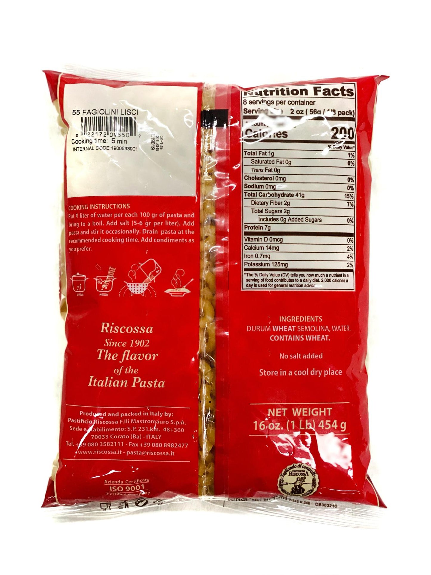 Riscossa Fagiolini Lisci N° 55, 1lb