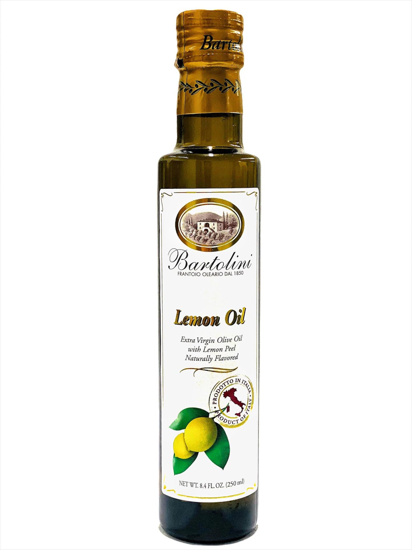 Bartolini Extra Virgin Olive Oil With Lemon Peel, 8.4 fl oz