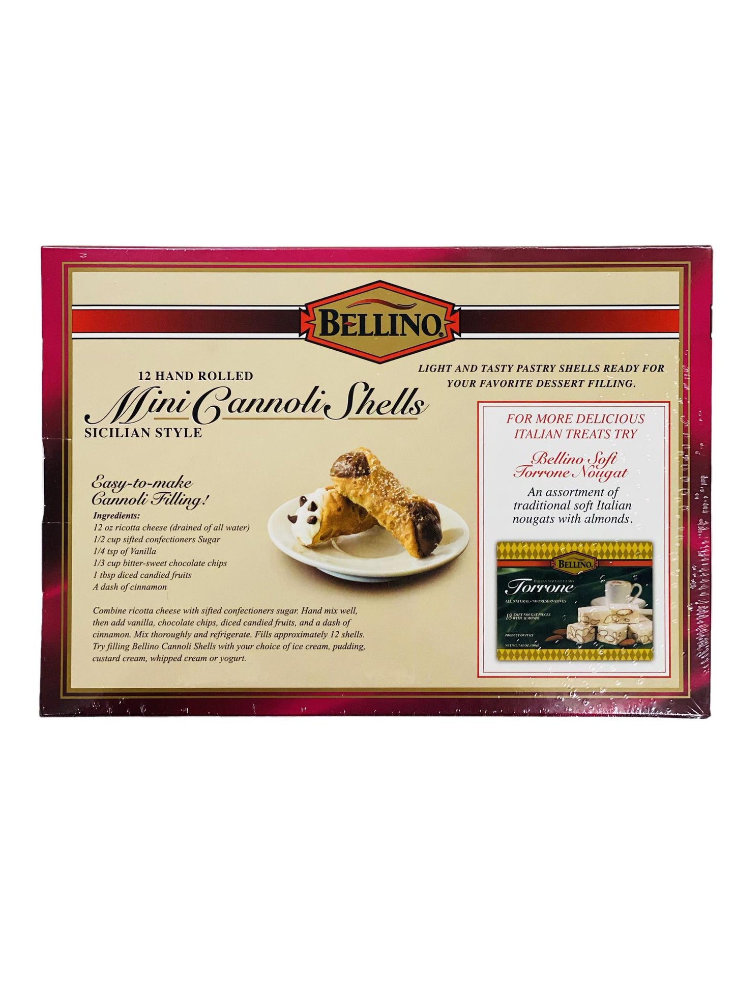 Bellino Mini Cannoli Shells, 3 oz (6 count)