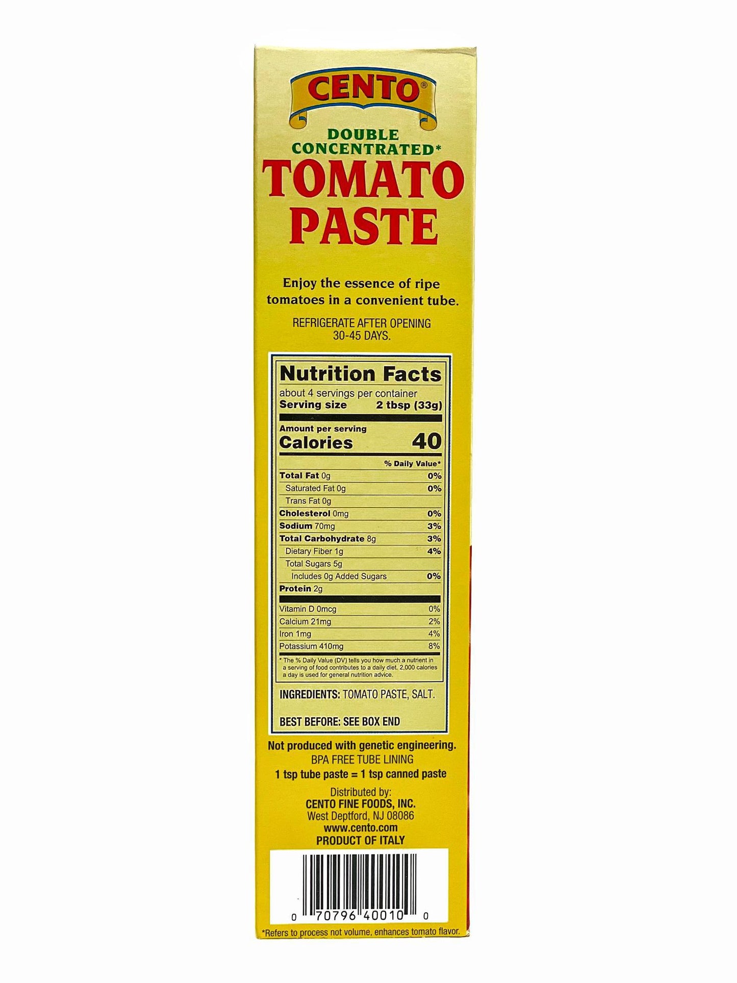 Cento Tomato Paste, Tube, 4.56 oz