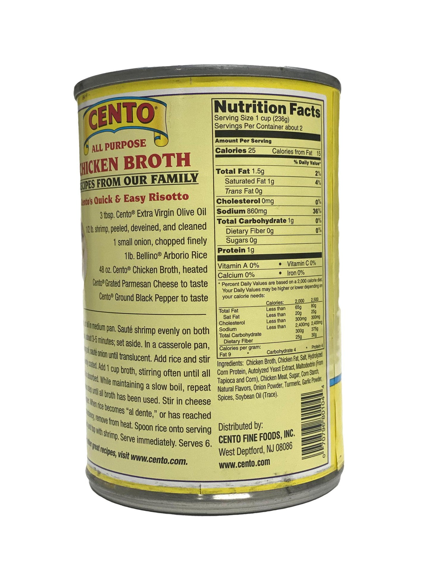 Cento Chicken Broth, 14.5 oz