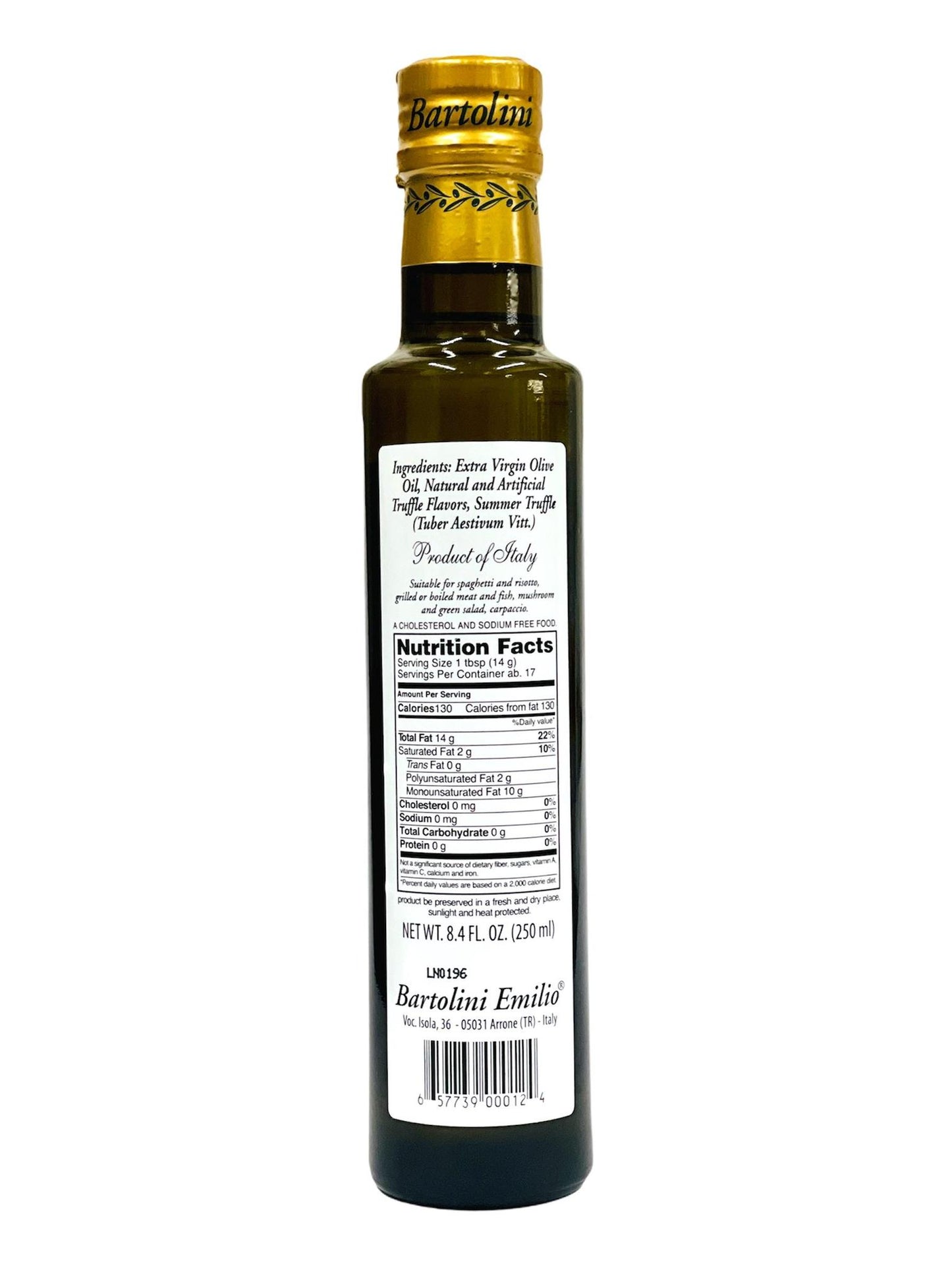 Bartolini Natural Flavored Black Truffle Oil, 8.4 fl oz
