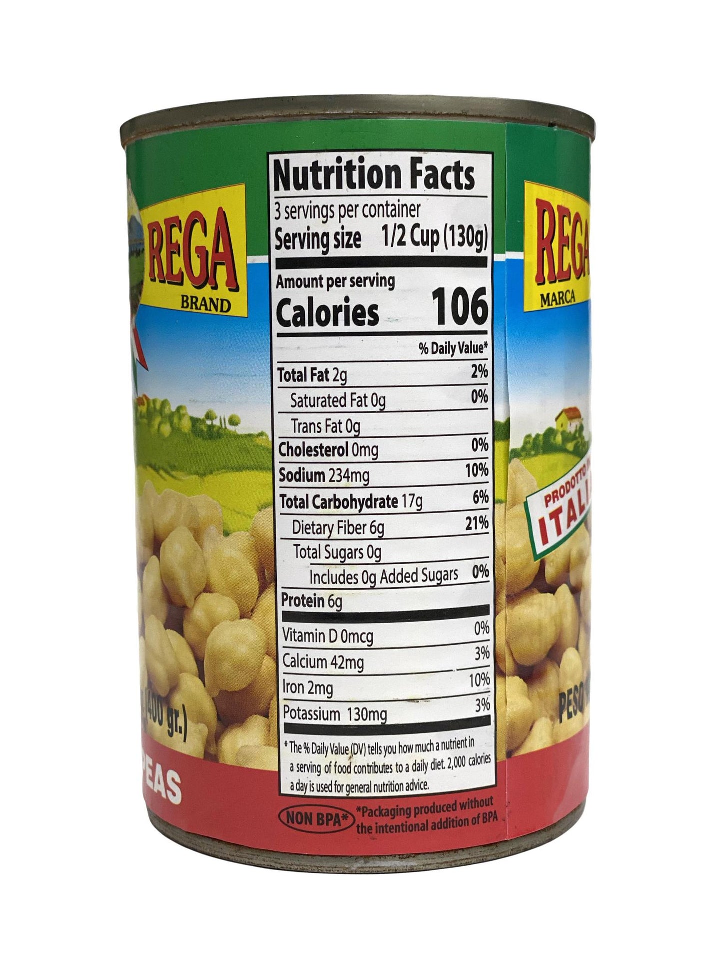 Rega Chickpeas, 14 oz