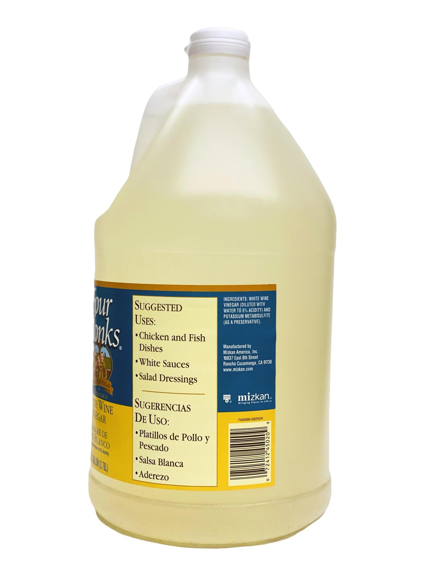 Four Monks White Wine Vinegar, 1 Gal