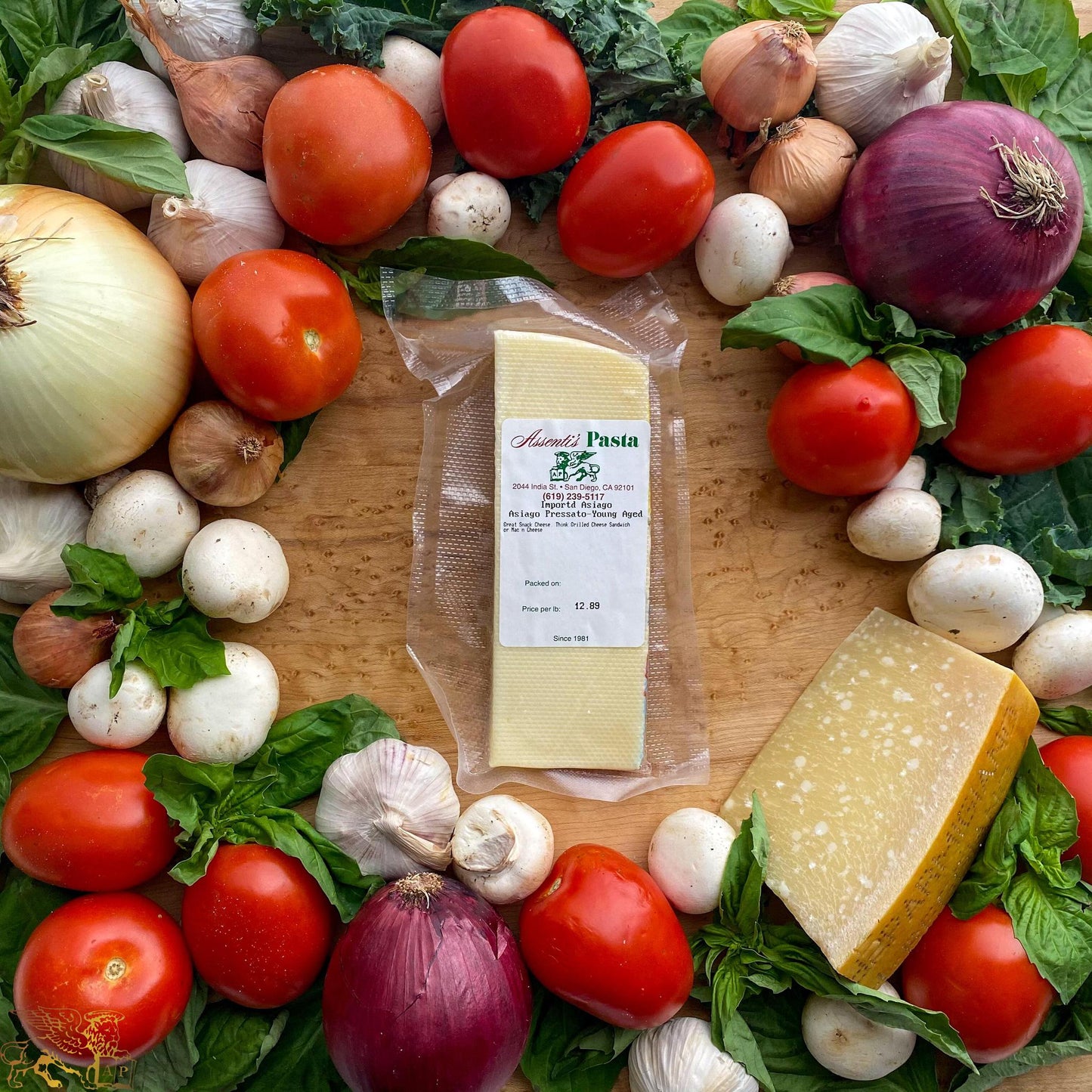 In Store Only – Imported Asiago, Asiago Pressato