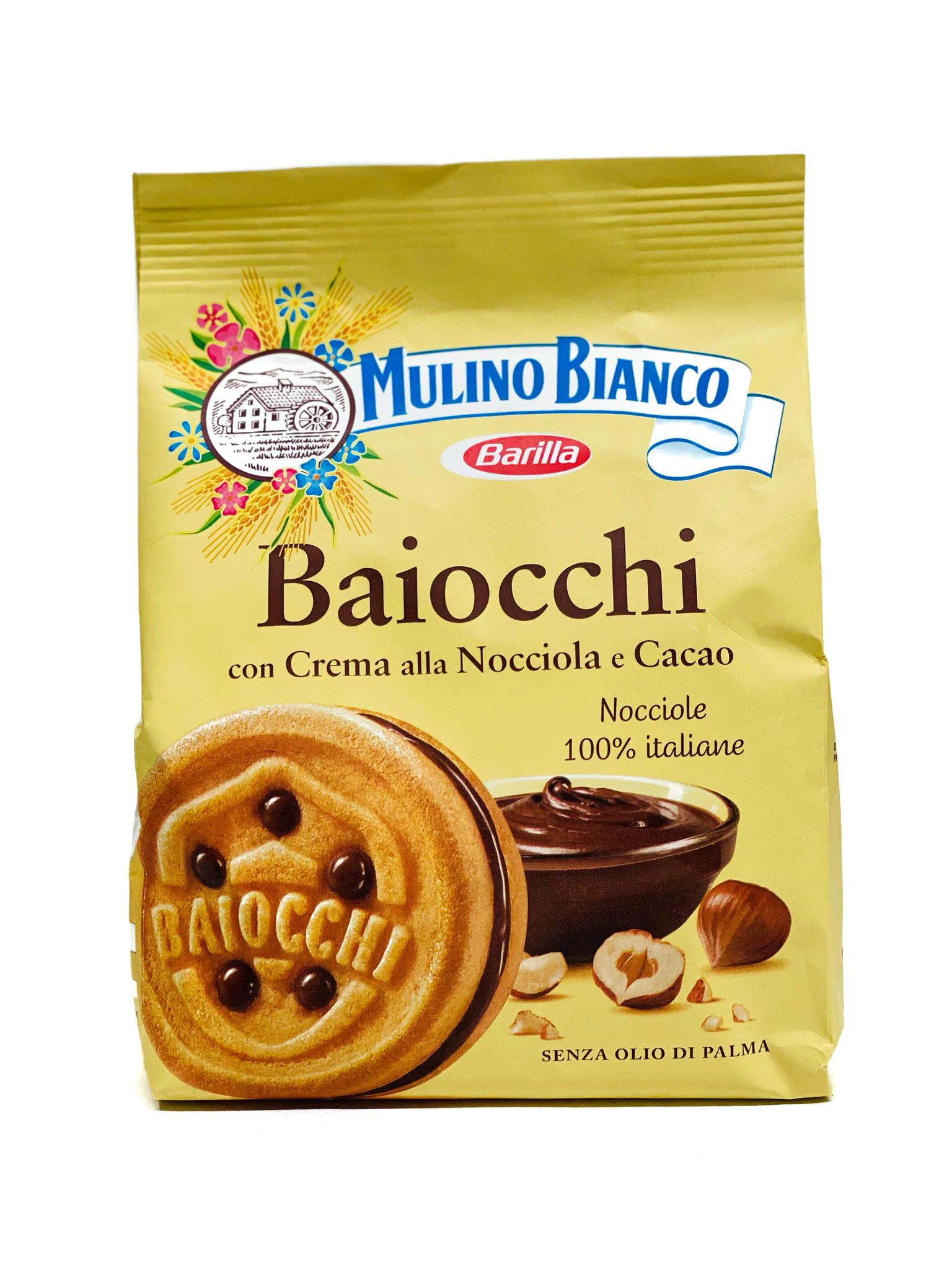 Biscuits Abraccio italien Crème Cacao 350gr Mulino