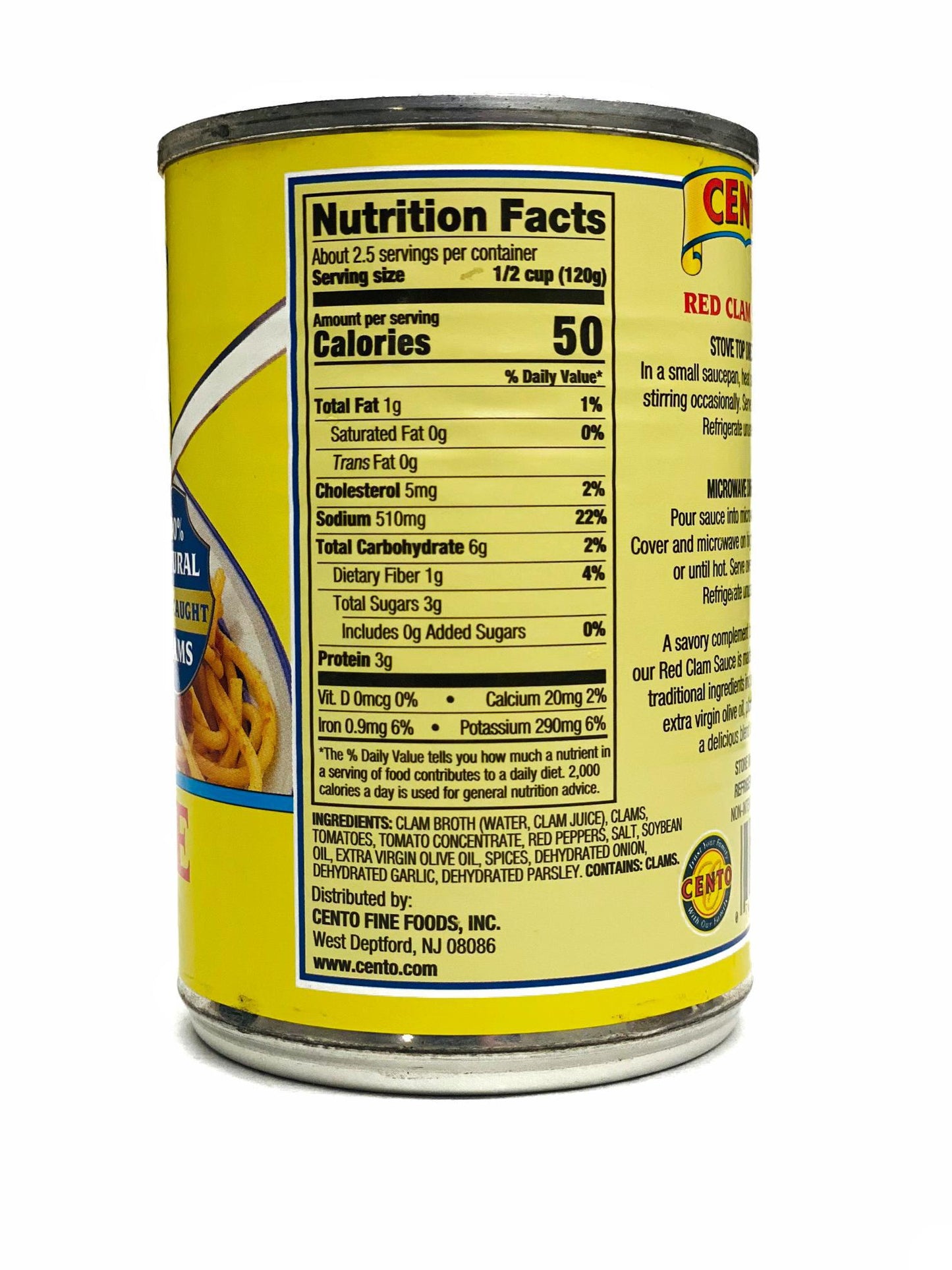 Cento Red Clam Sauce, 10.5 oz