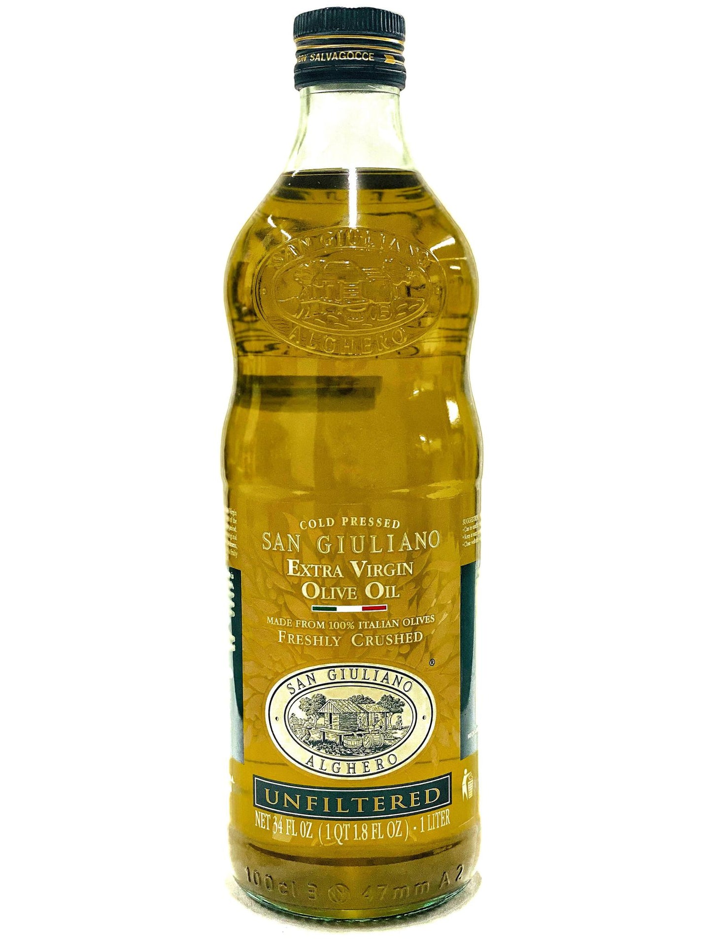 San Giuliano Unfiltered Extra Virgin Olive Oil, 34 fl oz