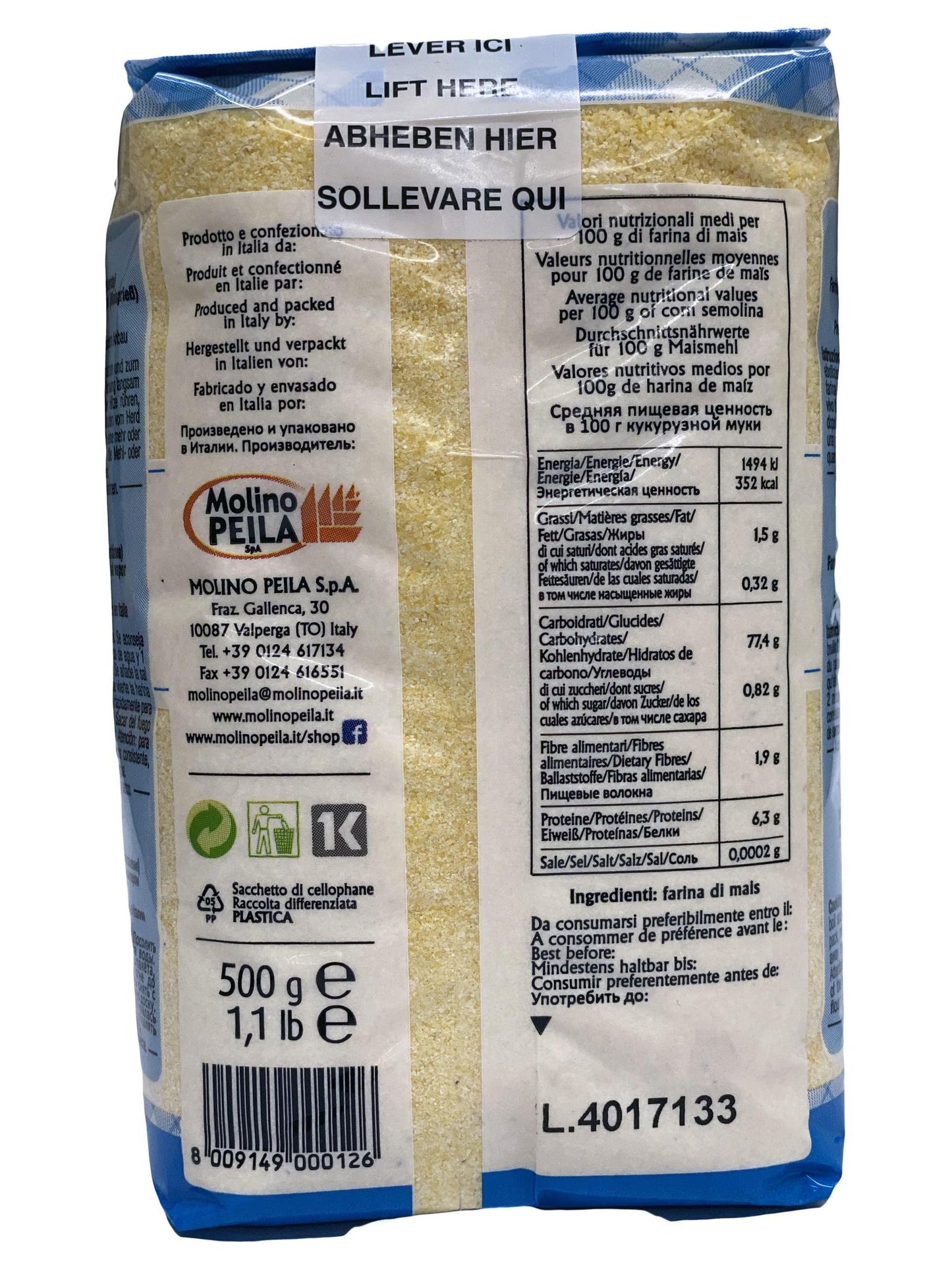 Molino Peila Instant Polenta, 500g