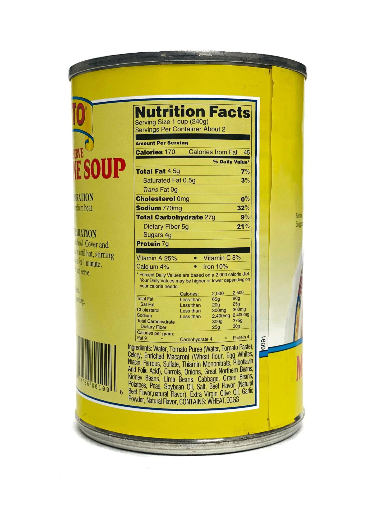 Cento Ready To Serve Minestrone Soup, 15 oz