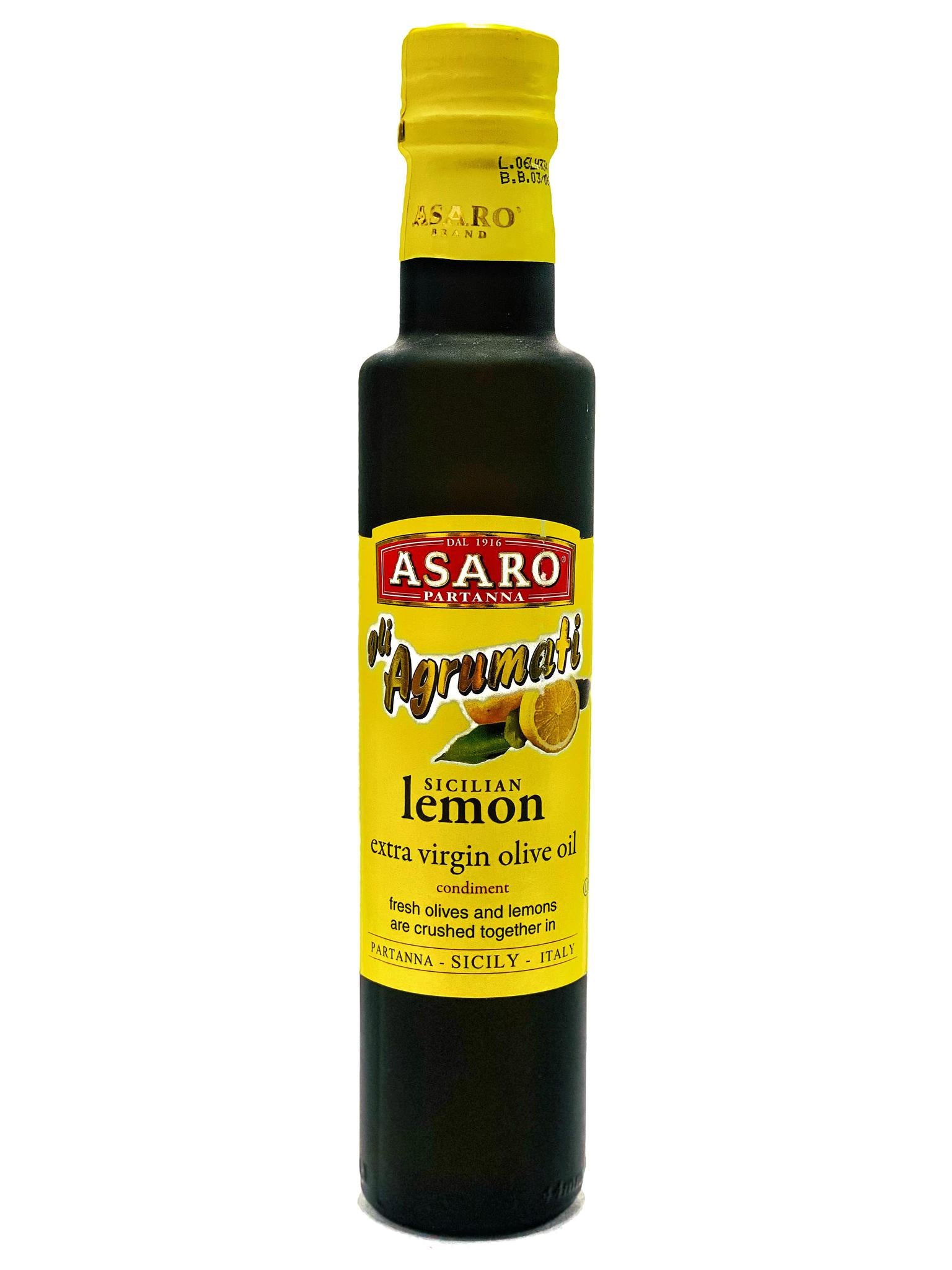 Asaro Sicilian Lemon Extra Virgin Olive Oil, 8.5 fl oz – Assenti's Pasta