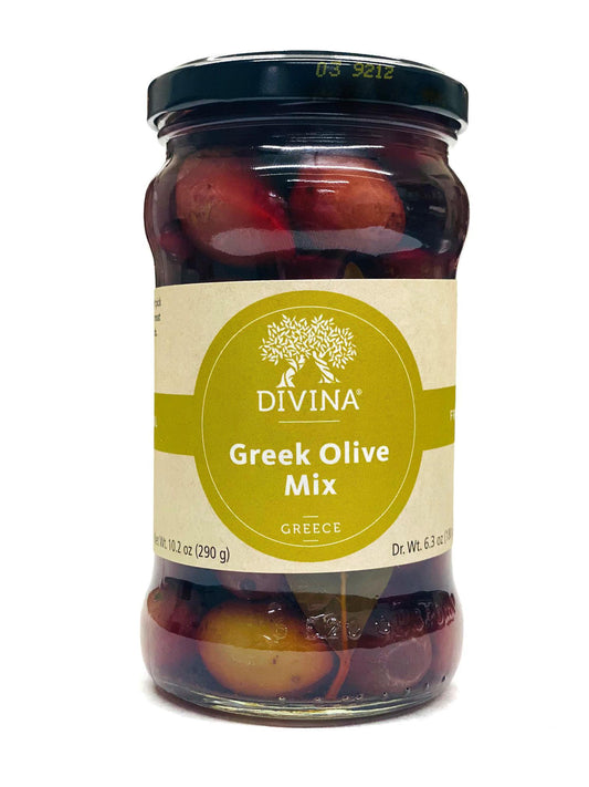 Divina Greek Olive Mix, 10.2 oz