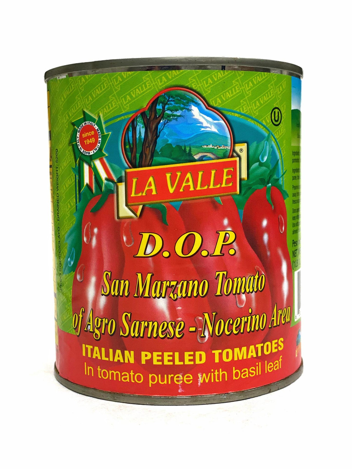 La Valle D.O.P. San Marzano Peeled Tomatoes, 28 oz