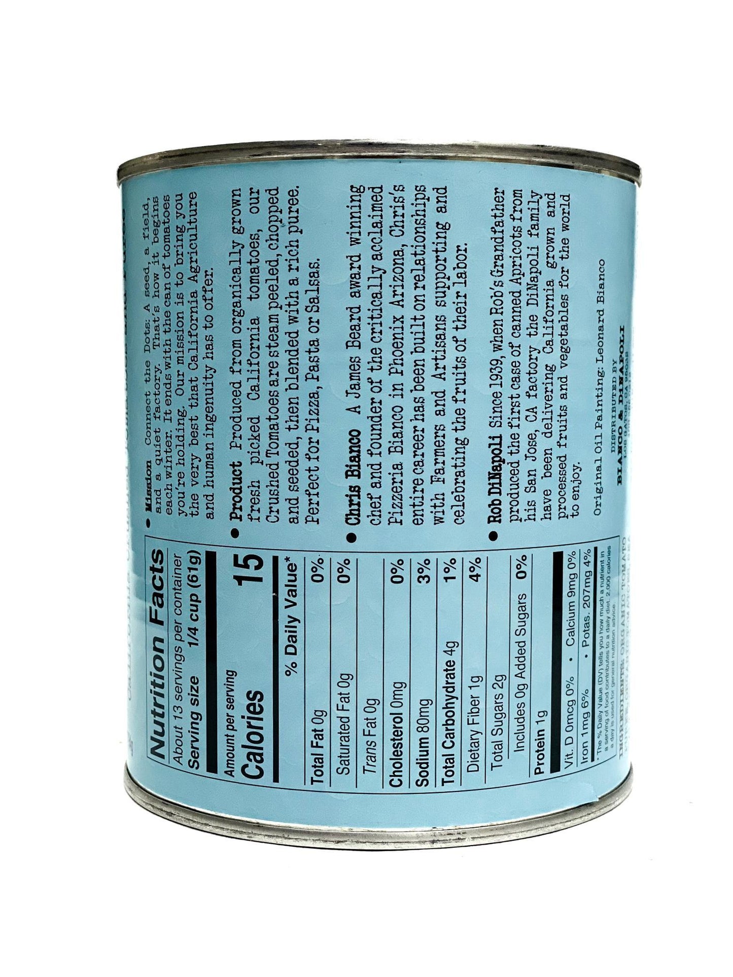 Bianco DiNapoli Crushed Tomatoes, 28 oz