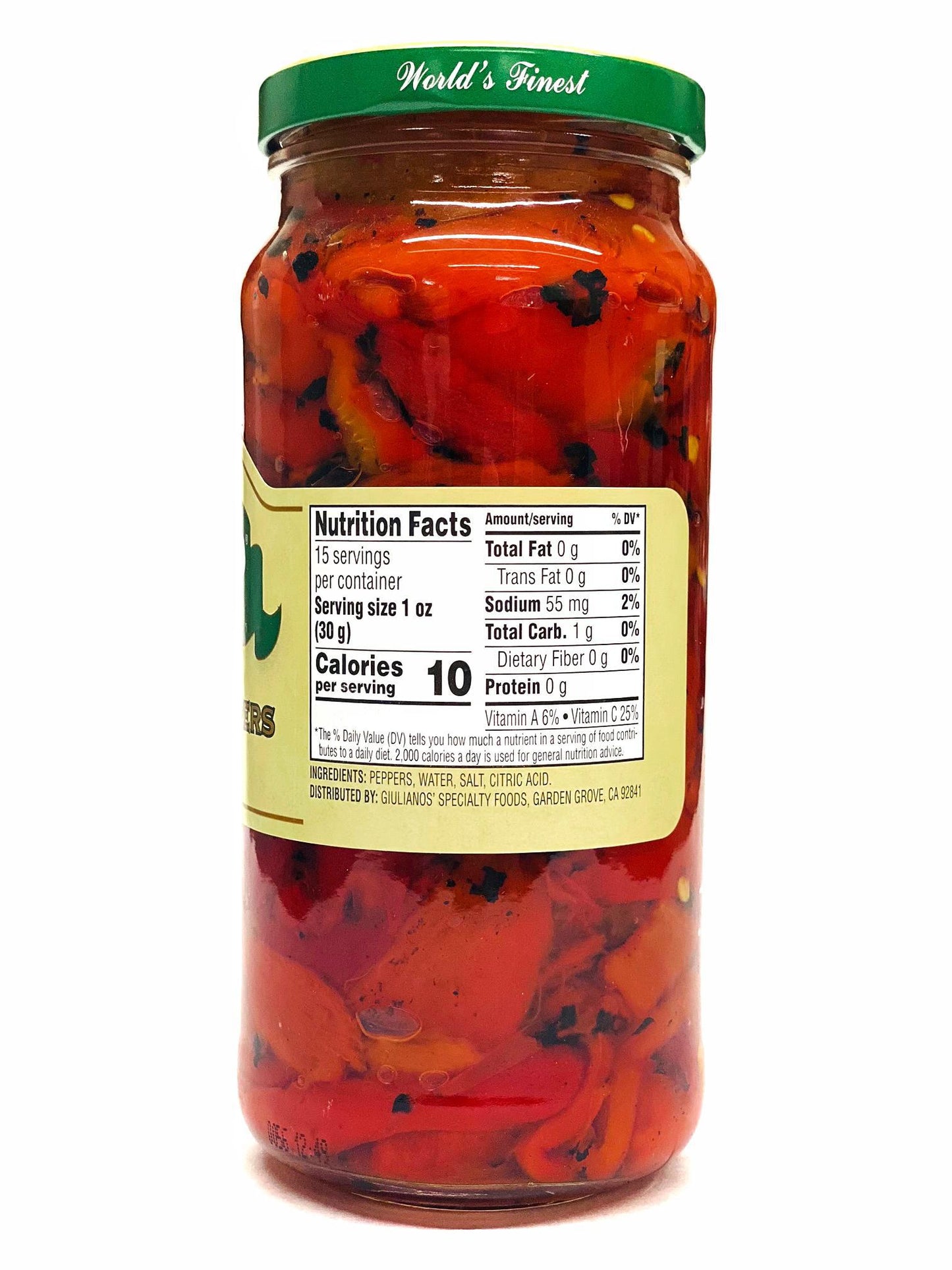 Giuliano Sweet Roasted Peppers, 15.5 oz