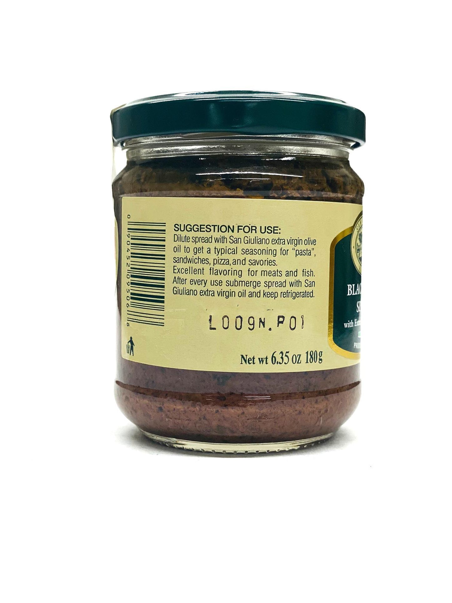 San Giuliano Alghero Black Olive Spread, 6.5 oz