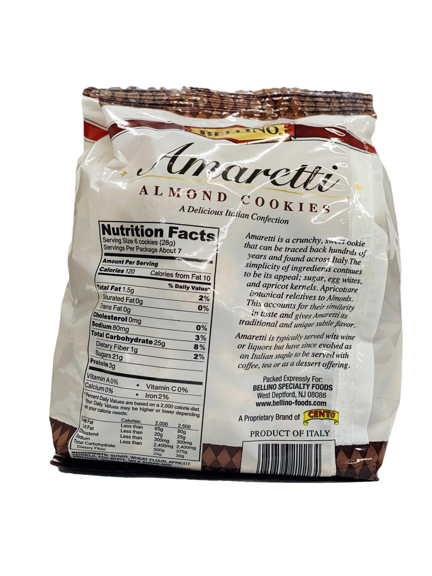 Bellino Amaretti Almond Cookies, 7 oz