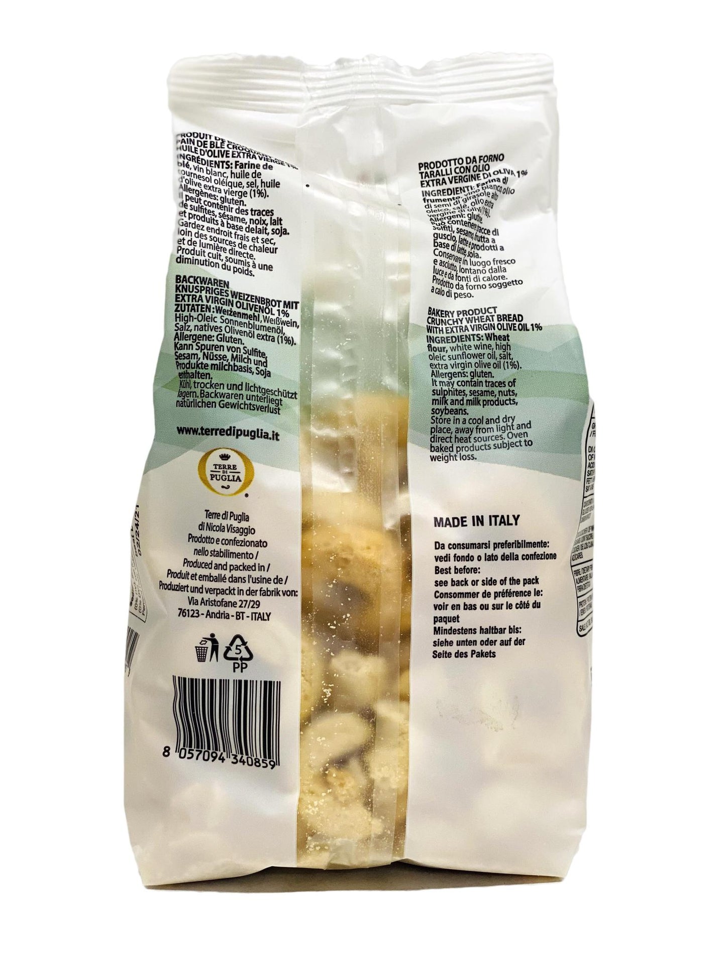 Terre Di Puglia Taralli Classico, 8.8 oz