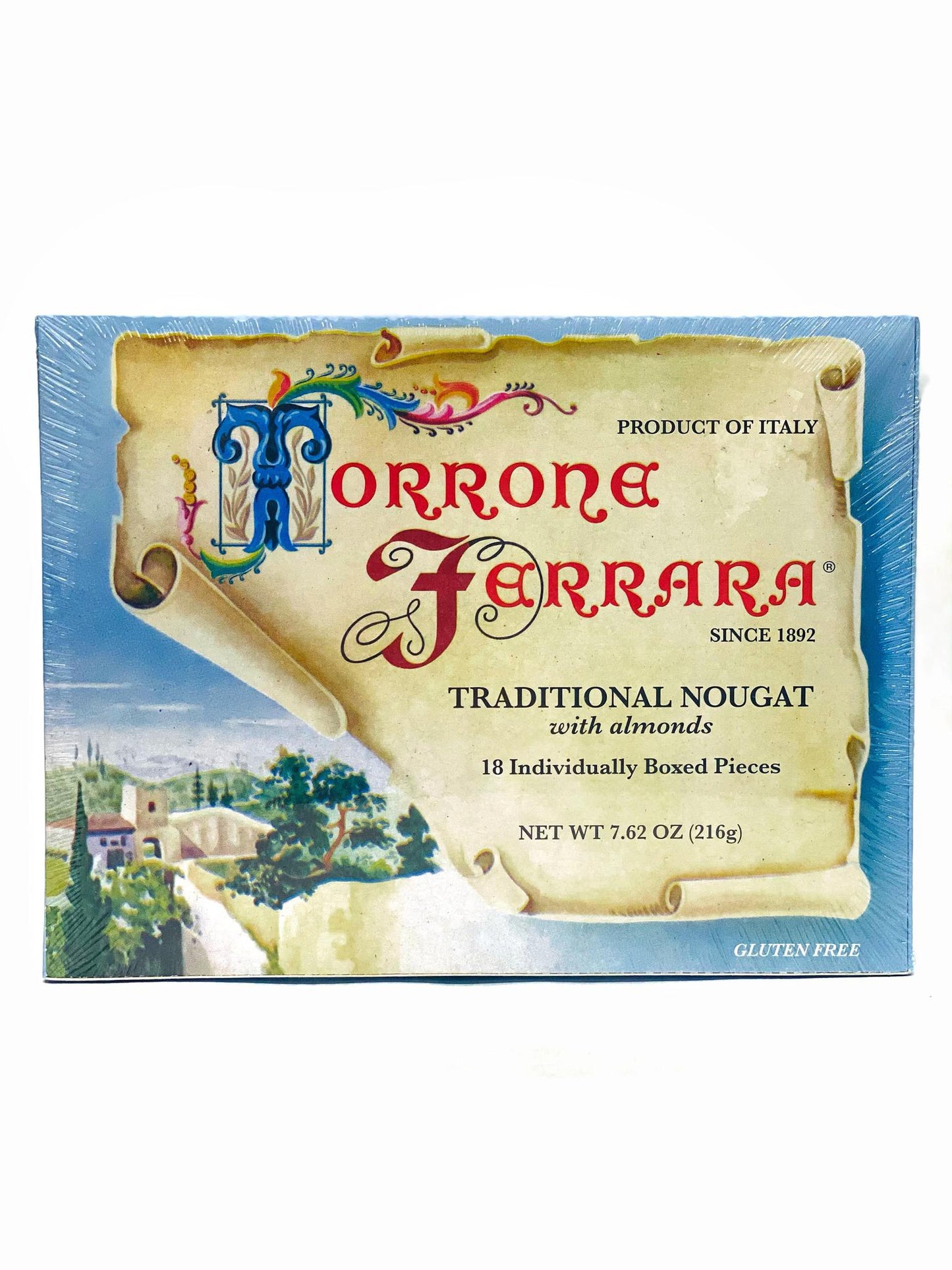 Torrone Ferrara Traditional Nougat With Almonds, 7.62 oz