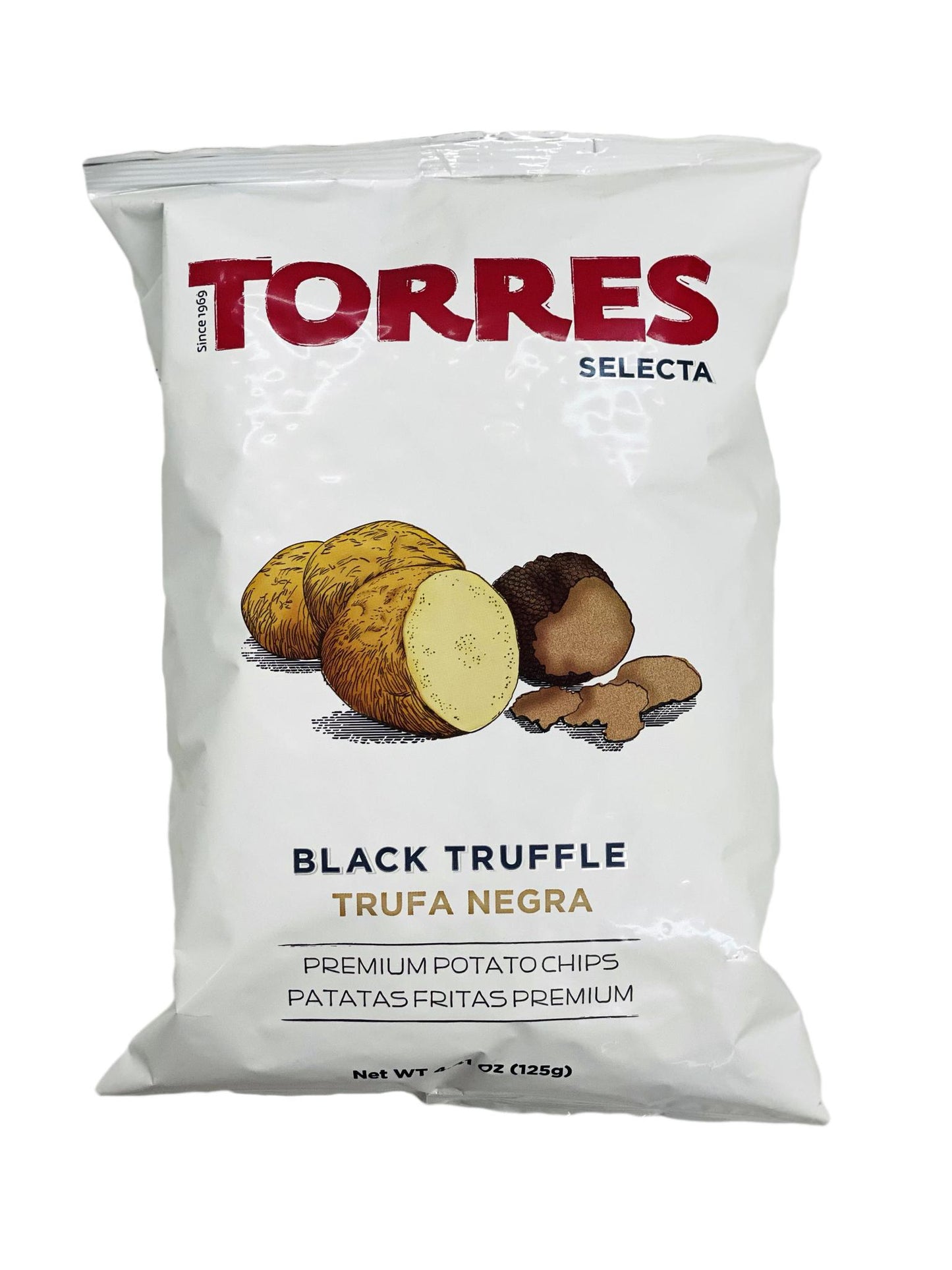 Torres Selecta Potato Chips Black Truffle, 4.41 oz