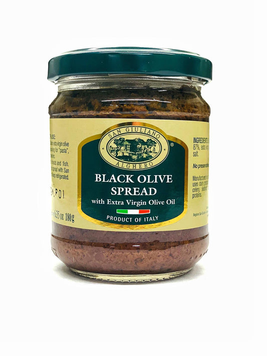 San Giuliano Alghero Black Olive Spread, 6.5 oz