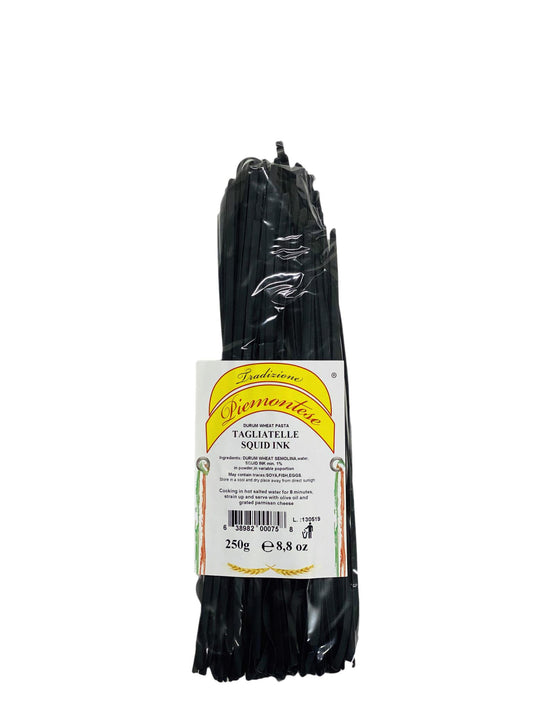Piemontese Tagliatelle Squid Ink Linguine, 8.8 oz