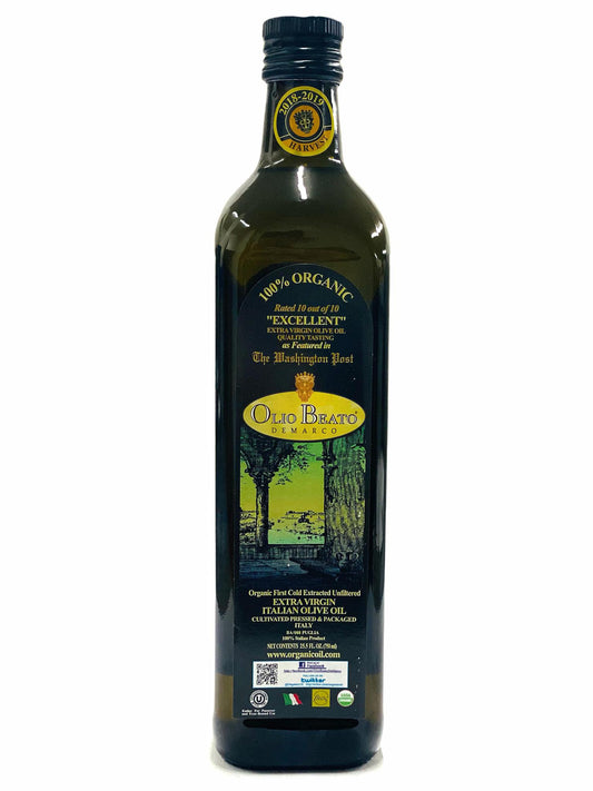 Olio Beato DeMarco Organic Extra Virgin Olive Oil, 25.5 fl oz