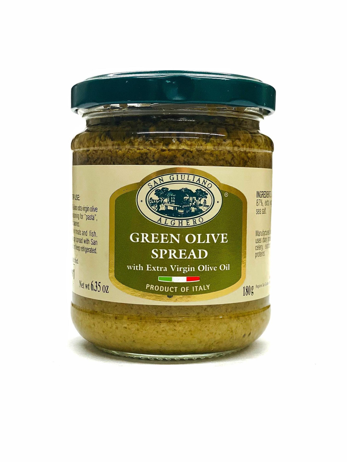 San Giuliano Alghero Green Olive Spread, 6.5 oz