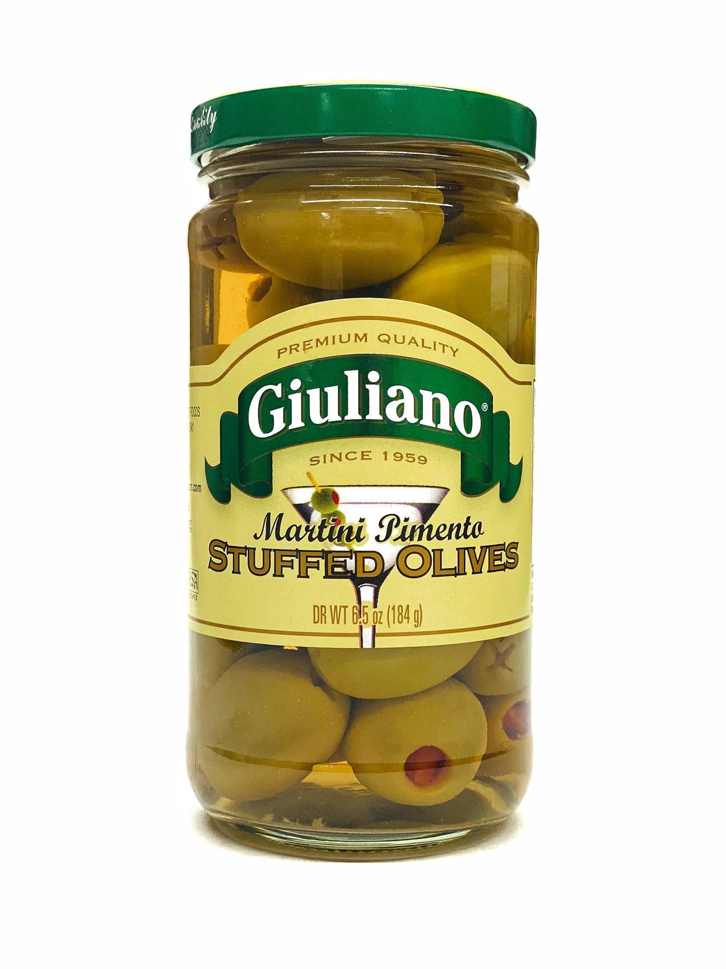 Giuliano Martini Pimento Stuffed Olives, 6.5 oz