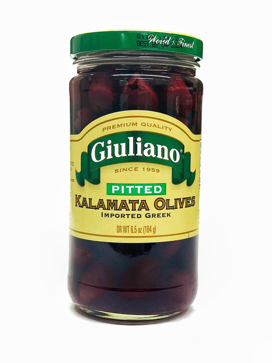 Giuliano Pitted Kalamata Olives, 7 oz