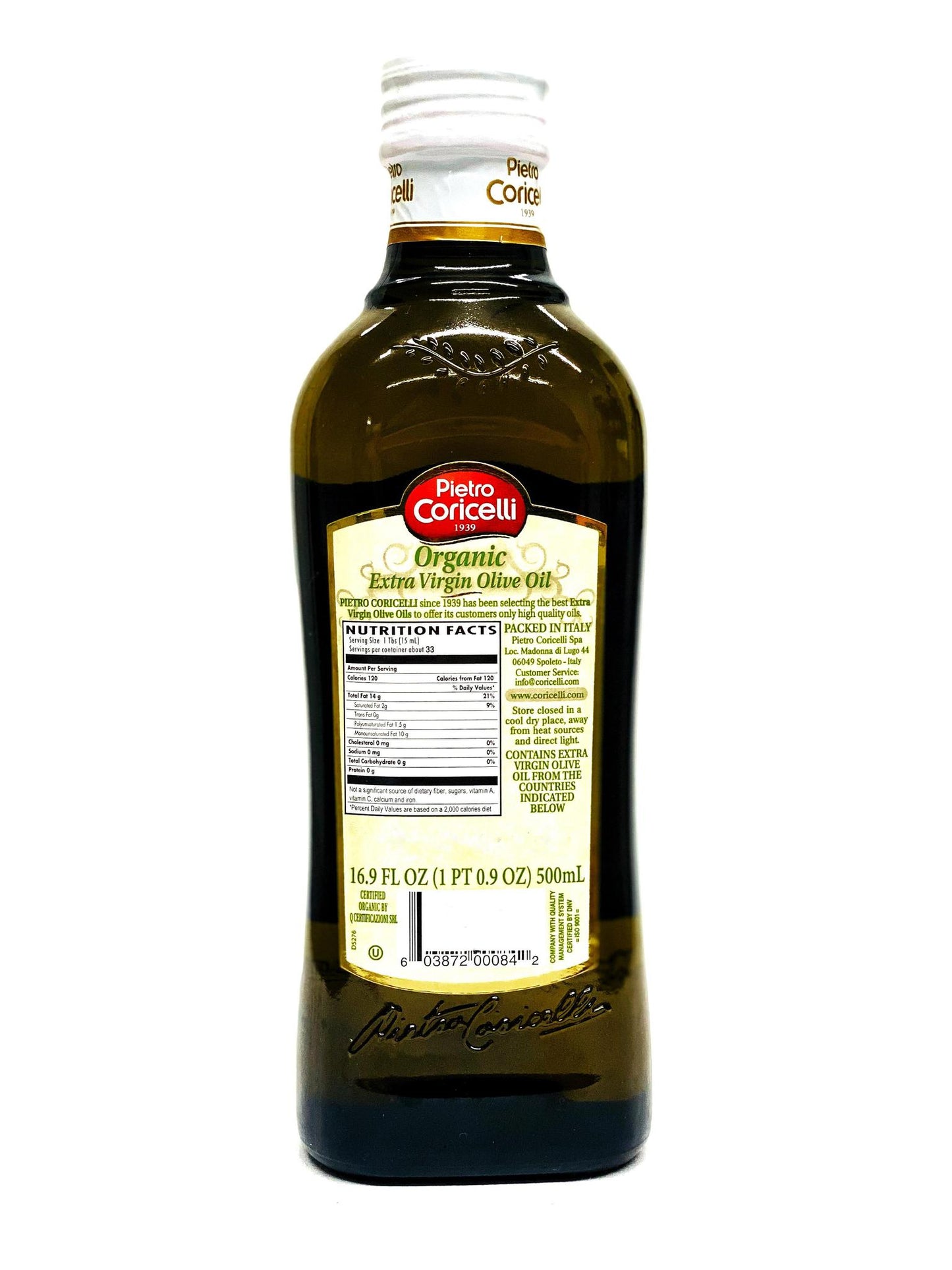 Pietro Coricelli Organic Extra Olive Oil, 16.9 fl oz