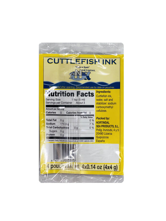 Nortindal Cuttlefish Ink, 4 Pouch 4x0.14 oz