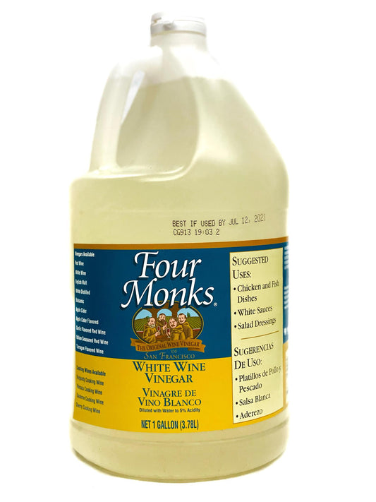 Four Monks White Wine Vinegar, 1 Gal