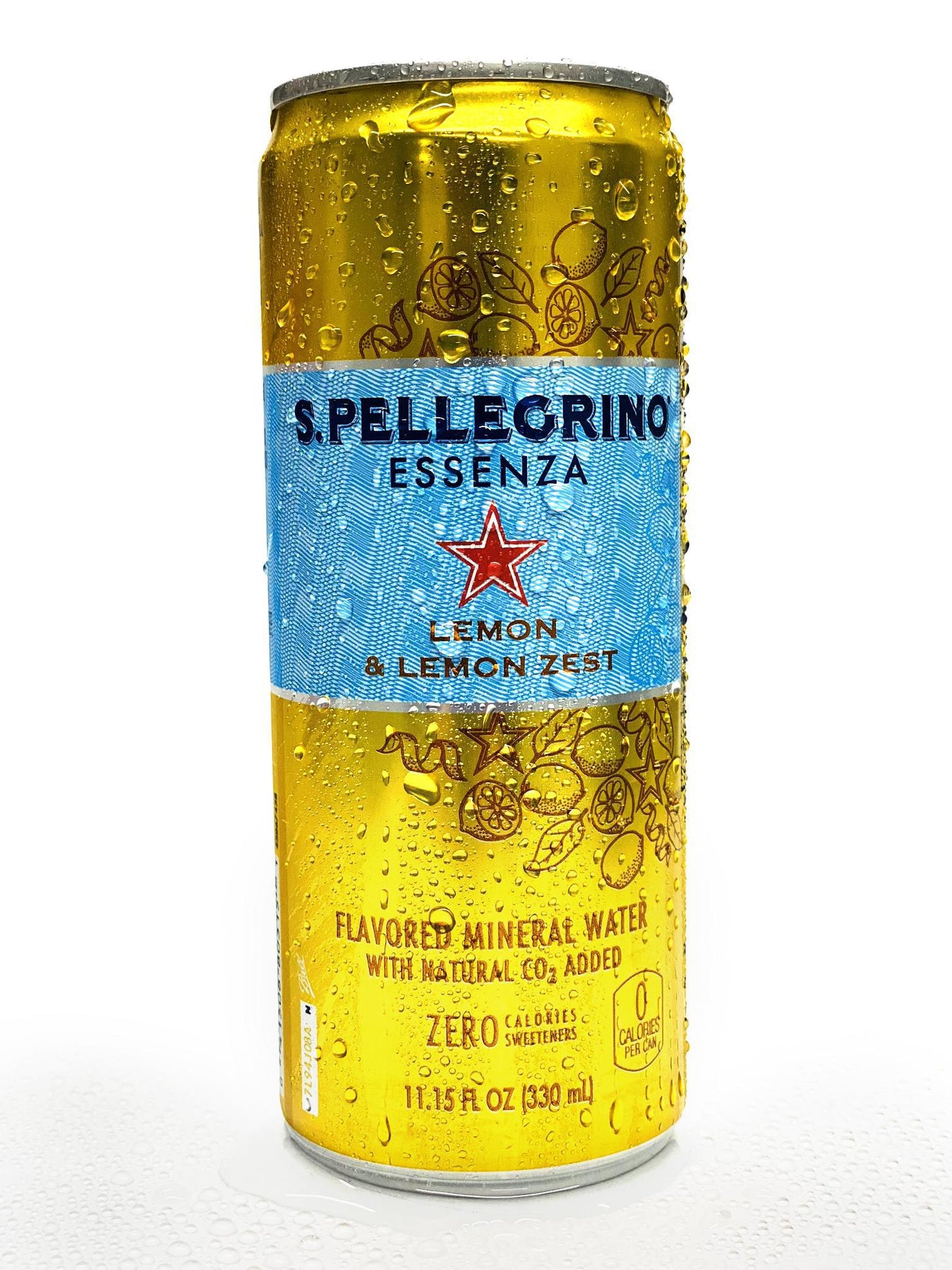 Sanpellegrino Lemon & Lemon Zest Can, 11.15 fl oz