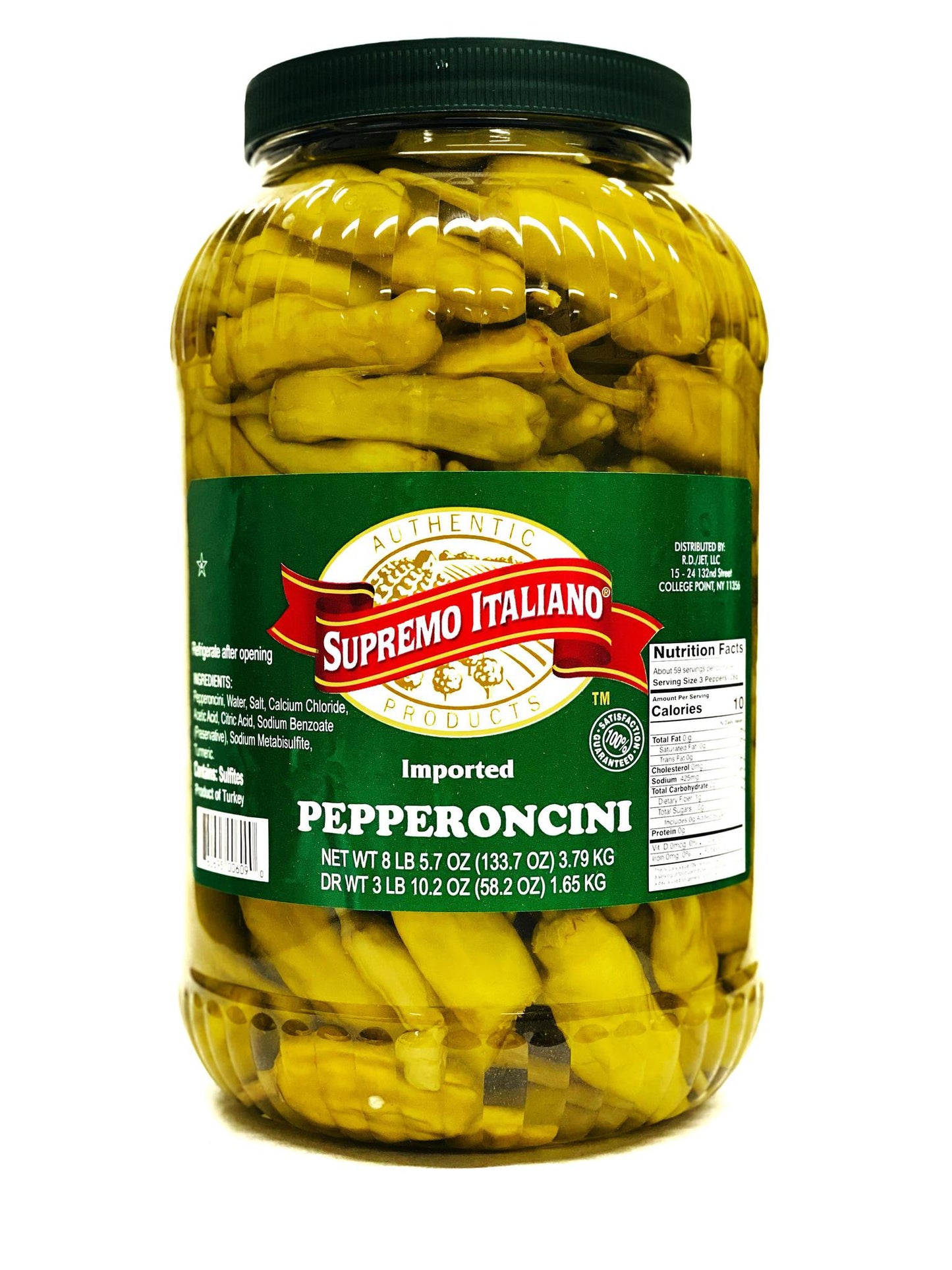 Supremo Italiano Peperoncini, 133.7 oz