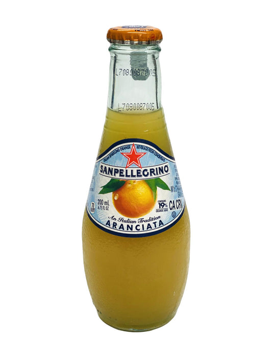 Sanpellegrino Aranciata Glass Bottle, 200mL
